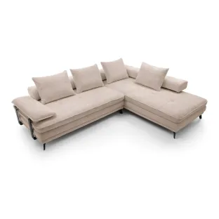 Coltar Florence, 290x232x61-91 cm, Stofa Cream