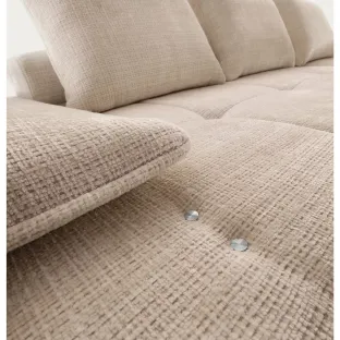 Coltar Florence, 290x232x61-91 cm, Stofa Cream