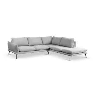 Coltar Portimao L, 285x252x83 cm, Stofa Gri