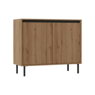 Comoda 2 Usi Osaka 2F-812, 100x40x84.7 cm, Pal Melaminat/MDF Frezat