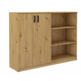 Comoda 2 Usi + Rafturi Malta SL 830, 158x43.8x118 h cm, Pal Melaminat