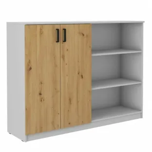Comoda 2 Usi + Rafturi Malta SL 830, 158x43.8x118 h cm, Pal Melaminat