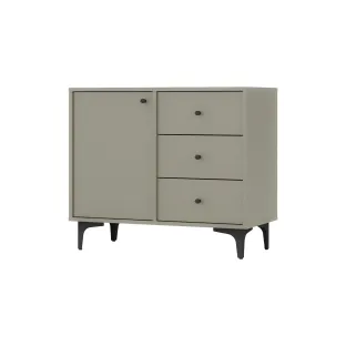 Comoda 3 Sertare + Usa, Tokyo 1, TYP 814, 83.6x40.8x93.5 cm