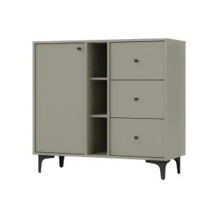 Comoda 3 Sertare +Usa Tokyo 1, TYP 824, 100.2x40.8x93.5 cm