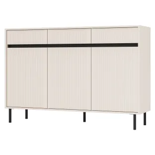 Comoda 3 Usi +3 Sertare, Osaka 3F+3S-833, 148.6x40x100 cm, Pal Melaminat/MDF Frezat