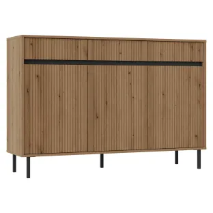 Comoda 3 Usi +3 Sertare, Osaka 3F+3S-833, 148.6x40x100 cm, Pal Melaminat/MDF Frezat