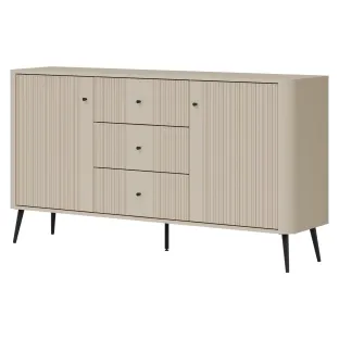 Comoda Larnaca VG05, 2 Usi 3 Sertare, 162x40x88 h cm, Pal Melaminat/MDF - Casmir