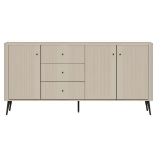 Comoda Larnaca VG06, 3 Usi 3 Sertare, 183x40x88 h cm, Pal Melaminat/MDF - Casmir