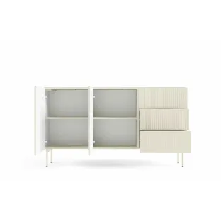 Comoda Muti 147, 2 Usi + 3 Sertare, 147x39.8x81.2 h cm, Riflaj MDF, Casmir