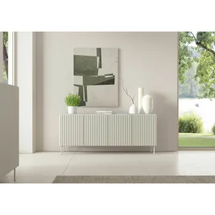 Comoda Muti 4 Usi, 195.2x39.8x81.2 h cm, Riflaj MDF, Casmir