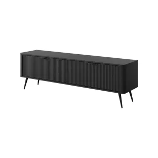 Comoda TV Lante RTV163 2D, 163.2x38x51.2 cm, MDF, Negru