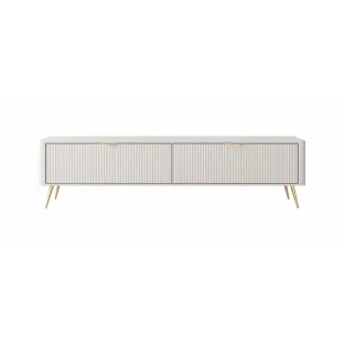 Comoda TV Lante RTV200-2D, 200x38x51.2 cm, MDF, Beige