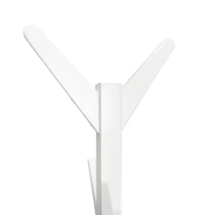 Cuier Hol Tip Pom - Treestan - 60x60x175 cm, Lemn, Alb