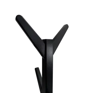 Cuier Hol Tip Pom - Treestan - 60x60x175 cm, Lemn, Negru