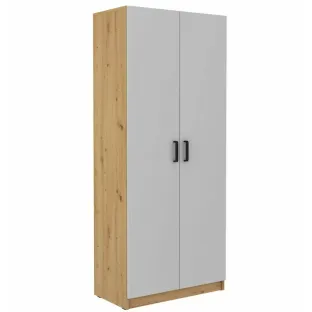 Dulap 2 Usi Cu Polite Malta SL 111, 80x43.6x190 cm, Pal Melaminat