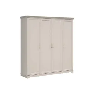 Dulap Flandra 4 Usi, 209.5x61x216 h cm, Pal Melaminat/MDF, Casmir/Stejar Mauvella