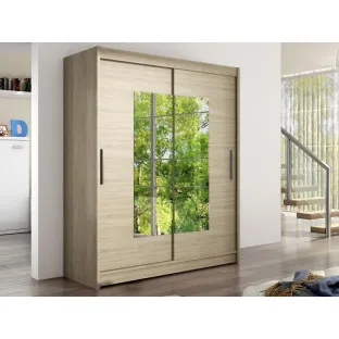 Dulap Usi Culisante Westa III, 150x58x200 cm, Stejar Sonoma