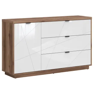 Forn Comoda Cu 3 Sertare si Usa, KOM1D3S - 156x42.5x93 h cm