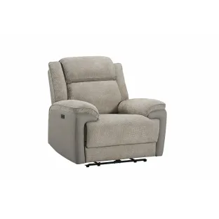 Fotoliu Cu Recliner Electric Orso 1R, 106x96x104 cm, Stofa/Microfibra - Beige