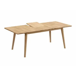 Masa Extensibila Basami,  150-190x90x76 h cm, Lemn, Stejar Bianco