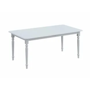 Masa Extensibila Clover, 160-200x90x76 h cm, Lemn/MDF, Alba