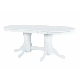 Masa Extensibila Delon, 155-200x100x76 cm, Lemn, Alba