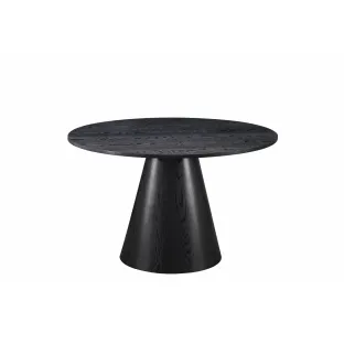 Masa Rotunda Simi, Ø120x75 cm, MDF - Neagra
