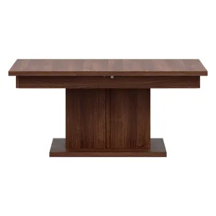Masuta de Cafea Extensibila Vero, LA01, 114-144x68x52 h cm, Pal Melaminat, Nuc Inchis