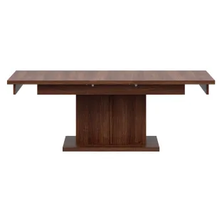 Masuta de Cafea Extensibila Vero, LA01, 114-144x68x52 h cm, Pal Melaminat, Nuc Inchis