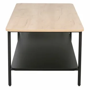 Masuta de Cafea Verna B, 100x50x40 cm, Metal/Pal Melaminat, Negru/Stejar