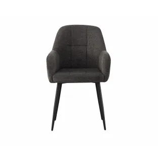 Scaun Arvi, 57x63x88 h cm, Stofa, Gri Inchis