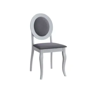 Scaun Benoni, 44.5x50.5x92 cm, Alb/Gri