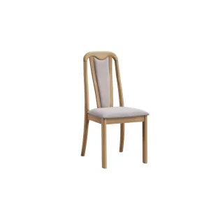 Scaun Capri, 45.5x54x98 cm, Stejar Bianco/Stofa Beige