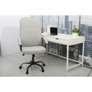 Scaun De Birou Bilbo, Ergonomic, 65x70x110-118 h cm, Stofa, Gri Deschis