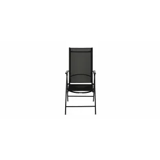 Scaun De Gradina Mona 11320, Pliabil, 58x68x107 cm, Aluminiu, Negru