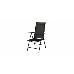 Scaun De Gradina Mona 11320, Pliabil, 58x68x107 cm, Aluminiu, Negru