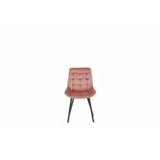 Scaun Faux, 51x57x80 cm, Stofa, Roz