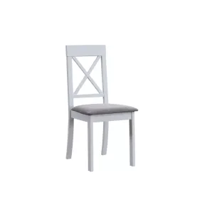 Scaun Haris, 43.5x47.5x94 cm, Alb/Gri