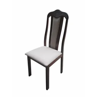 Scaun Lopez, 43x50x101 cm, Nuc/Stofa Beige