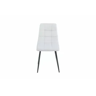 Scaun Madison, 44x39x89 cm, Catifea, Gri Deschis