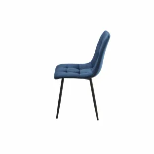 Scaun Madison, 44x39x89 cm, Catifea, Albastru Marin