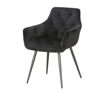 Scaun Marek, 57x60x83 cm, Velvet Negru