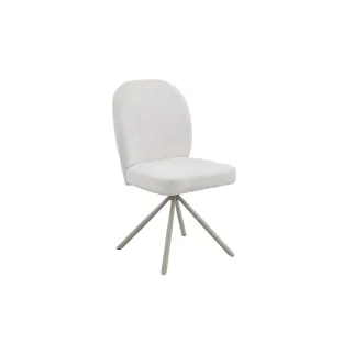 Scaun Noris, 47.5x62x90.5 h cm, Stofa, Alb