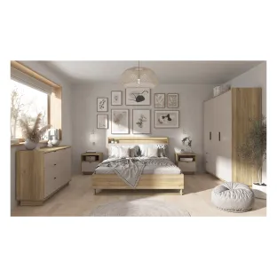 Set Dormitor Dalva, Stejar Mauvella/Casmir