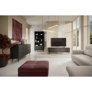 Set Living Lante, 3 Piese, MDF, Negru