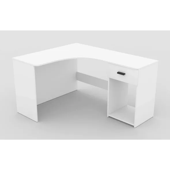 Birou de Colt Corner-2497LU03, 155x125x75 cm, Alb picture - 3
