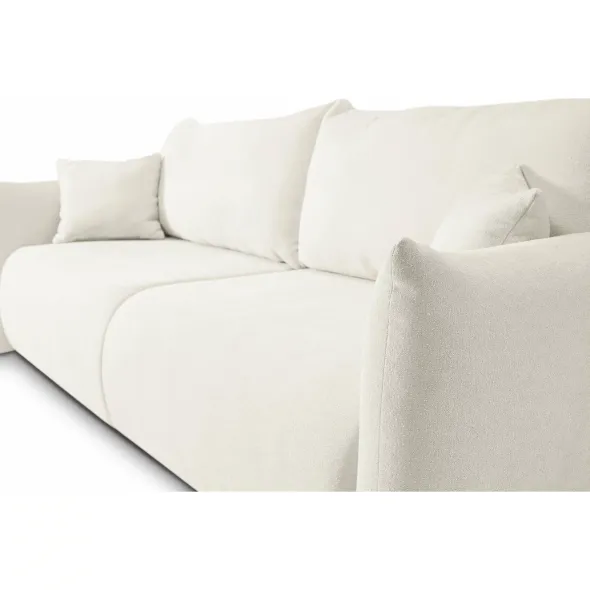 Canapea Extensibila Allora, 240x108x88 cm, Stofa Melody 1 - Crem picture - 7