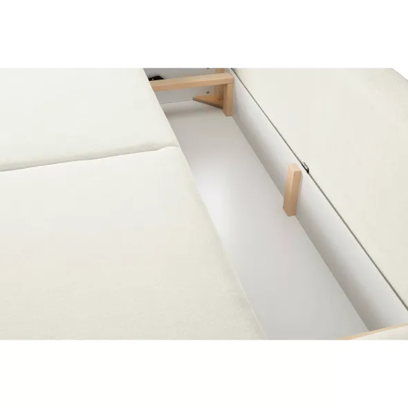Canapea Extensibila Allora, 240x108x88 cm, Stofa Melody 1 - Crem picture - 9