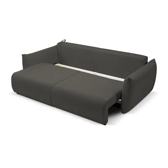 Canapea Extensibila Allora, 240x108x88 cm, Stofa Melody 5 - Gri Inchis picture - 2