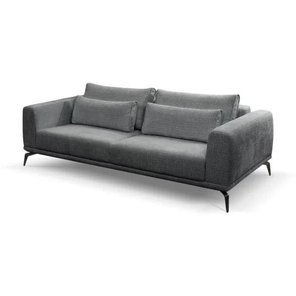 Canapea Extensibila Avignon, 234x115x71/82 cm, Stofa, Gri picture - 2
